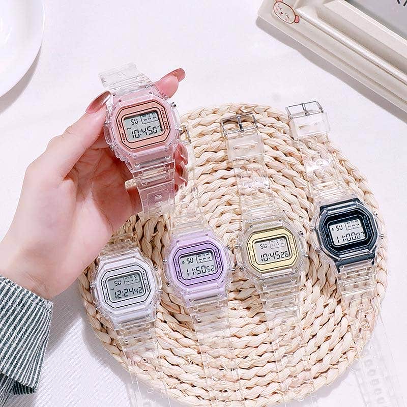 Transparent Digital Watch