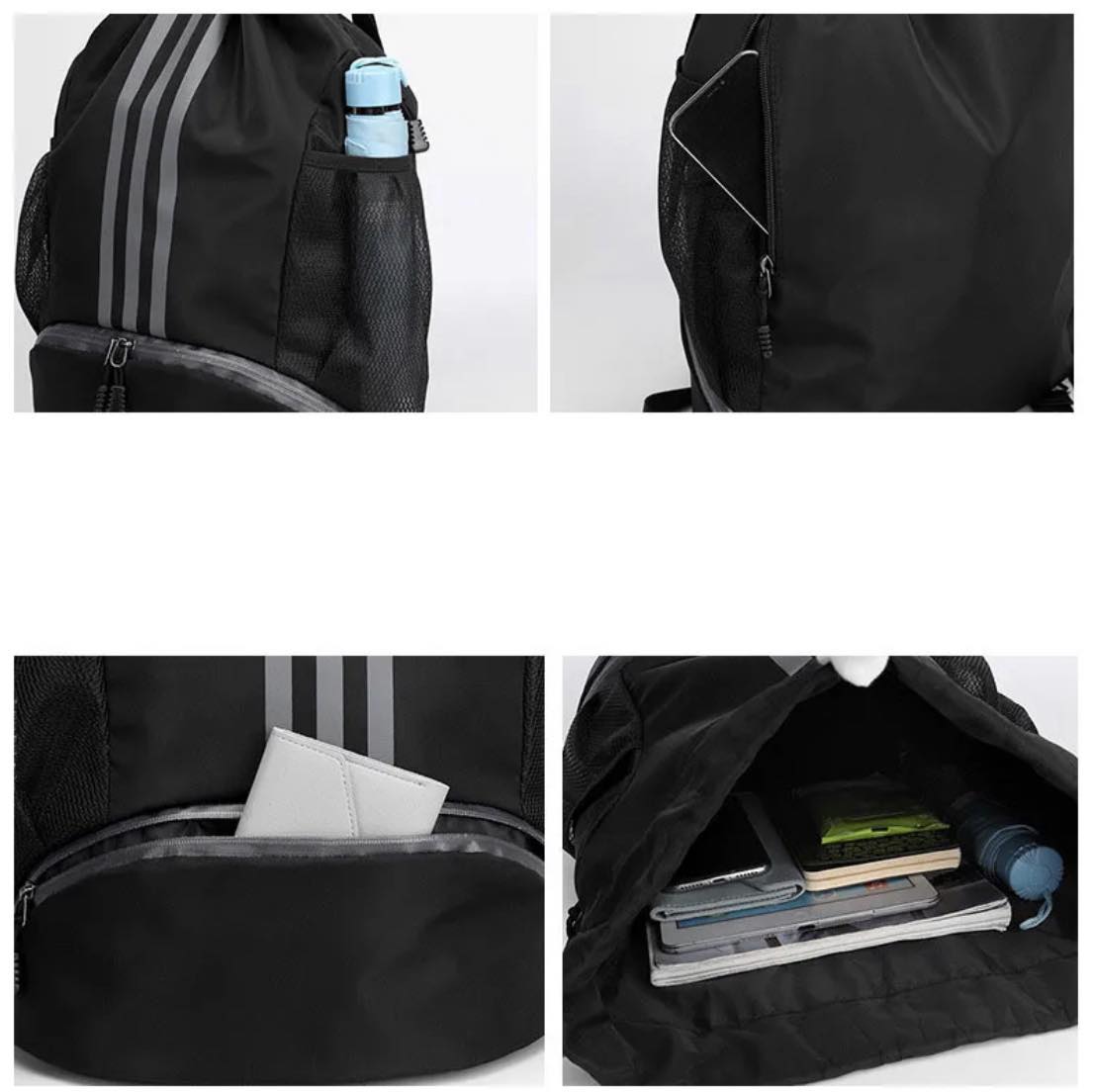 Nylon Sports Backpack Water Resistant Multifunctional