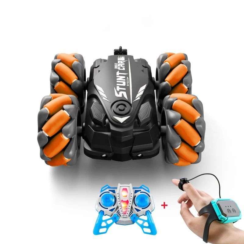 4WD RC Car With Gradient Light 2.4G Radio Remote Control Stunt Climbing Double-sided Flip Driving Car Electronic Toy