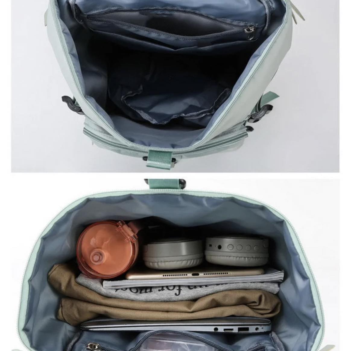 Large Capacity Travel Duffle Backpack, Solid Color Multifunctional Luggage Shoulder Bag