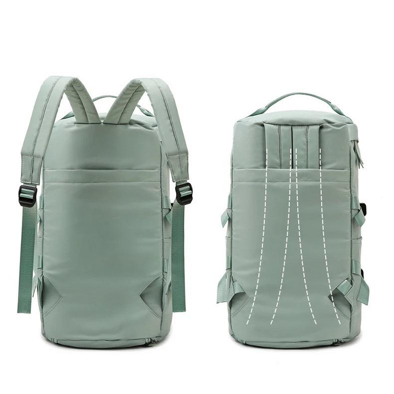 Large Capacity Travel Duffle Backpack, Solid Color Multifunctional Luggage Shoulder Bag