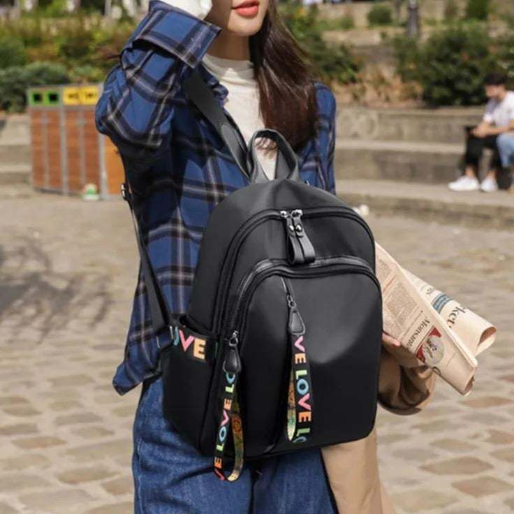 Trendy Fashion Ladies Backpack Oxford Cloth Multifunctional Travel Outdoor Backpack Female Casual Bag
