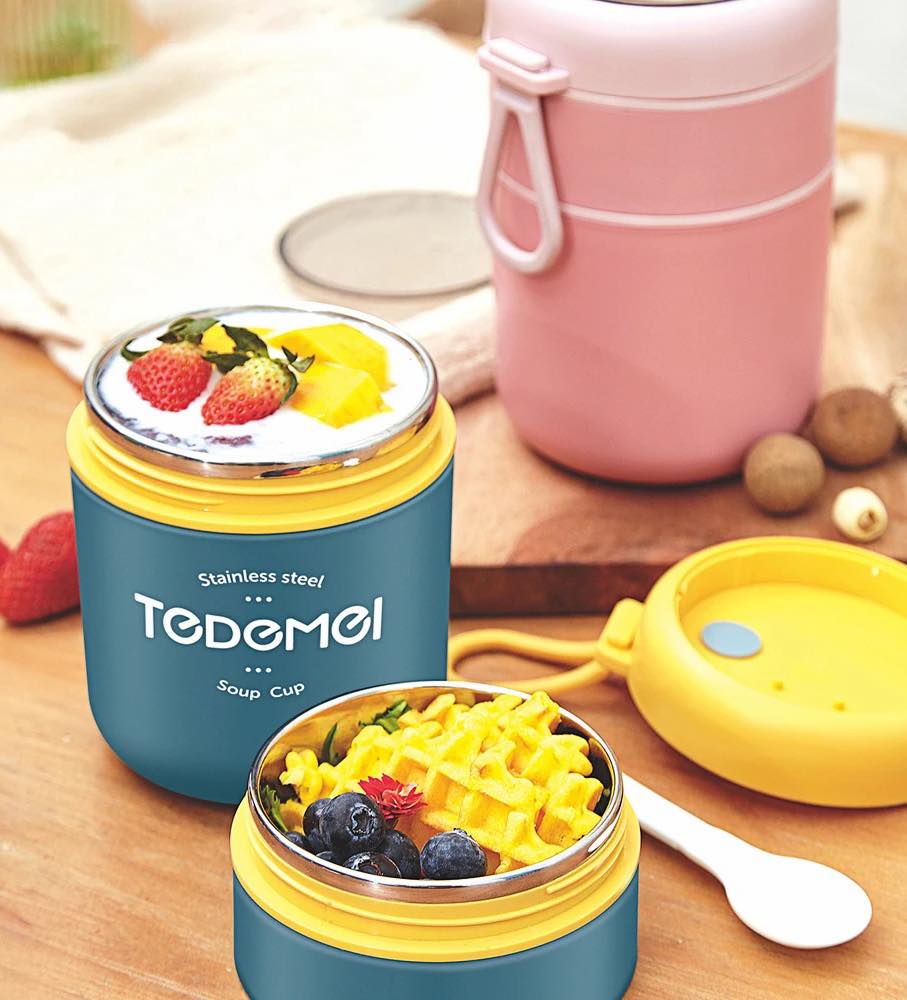 Hot Soup Cup Stainless Steel Insulated 710 ml, Leakproof, Two Layer container