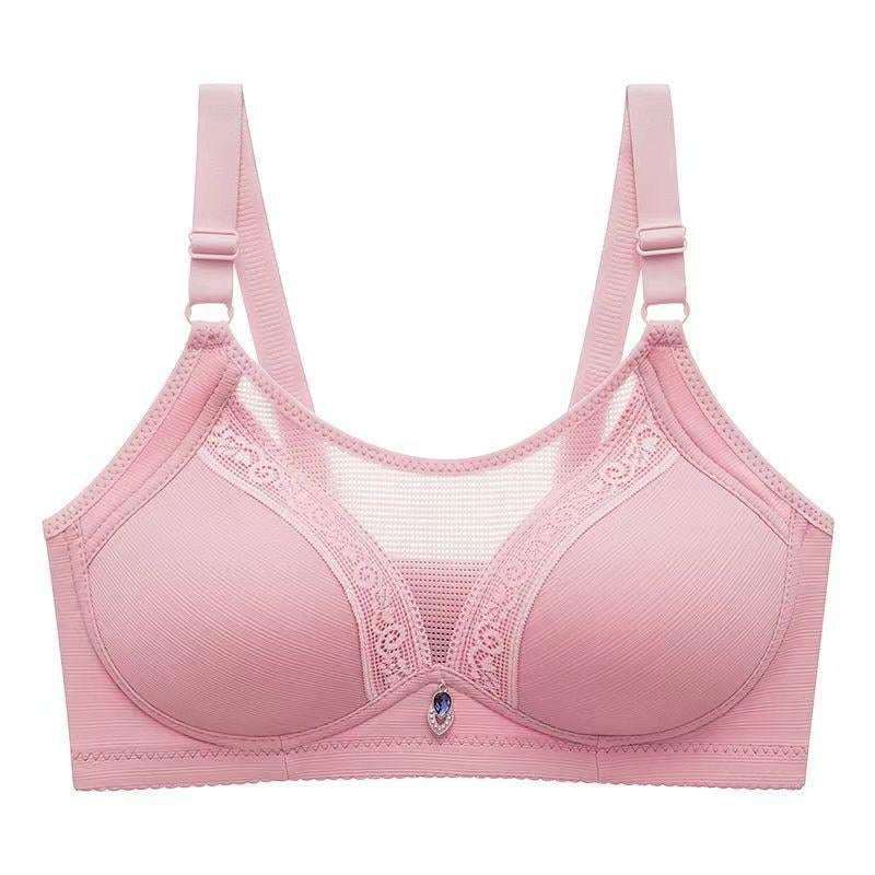 Ladies Plus Size Bra Seamless Solid Color T-Shirt Bras See Through Convertible Strap Bralette Unlined Cropped Tank Tops
