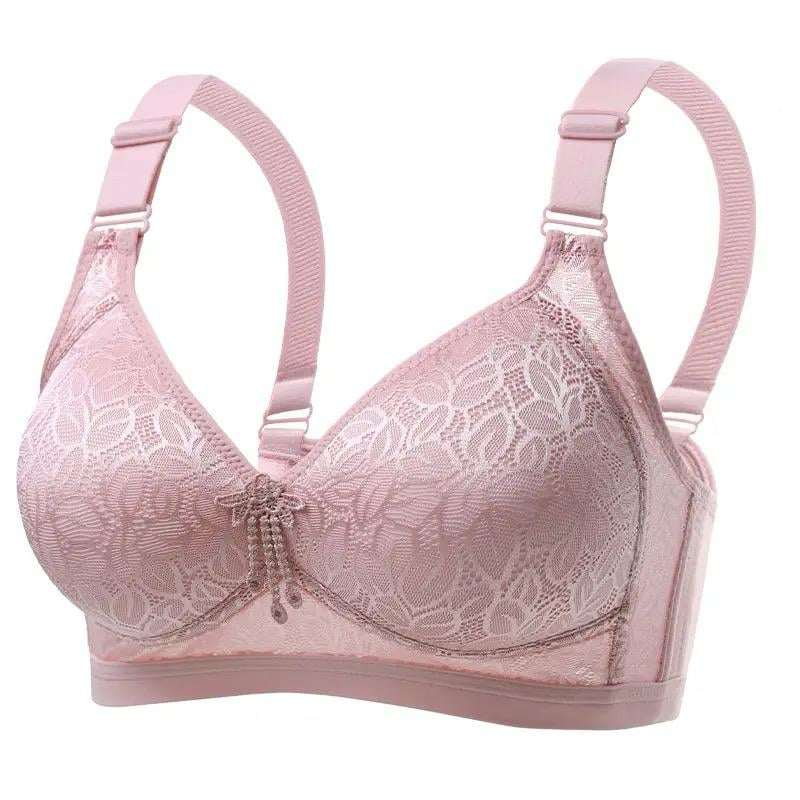 Plus Size Seamless Comfortable Breathable Collecting Underwear Bra for Women with Thin Cups