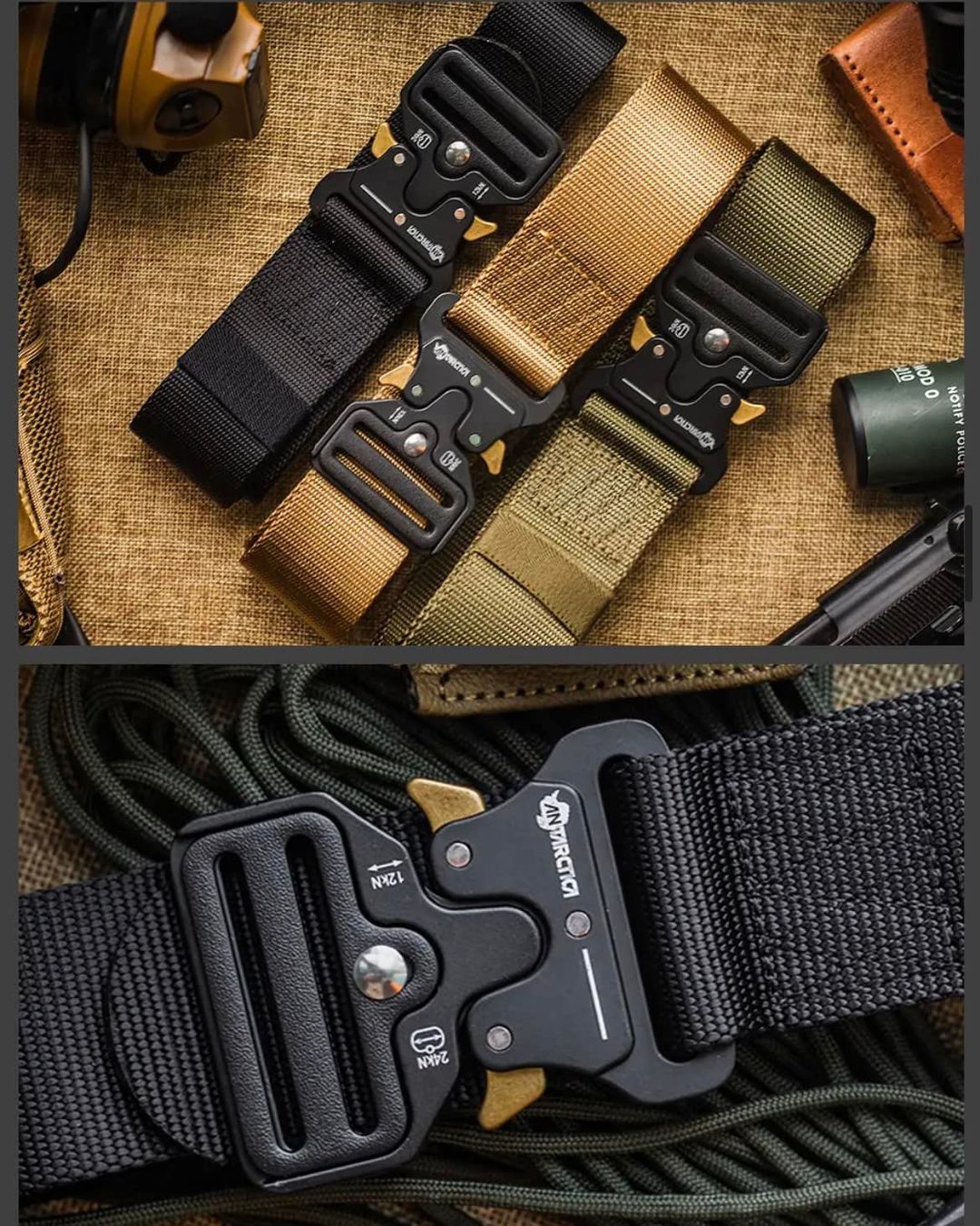 3.8cm Mens Tactical Belt Nylon Outdoor Sports Leisure Fabric Belt