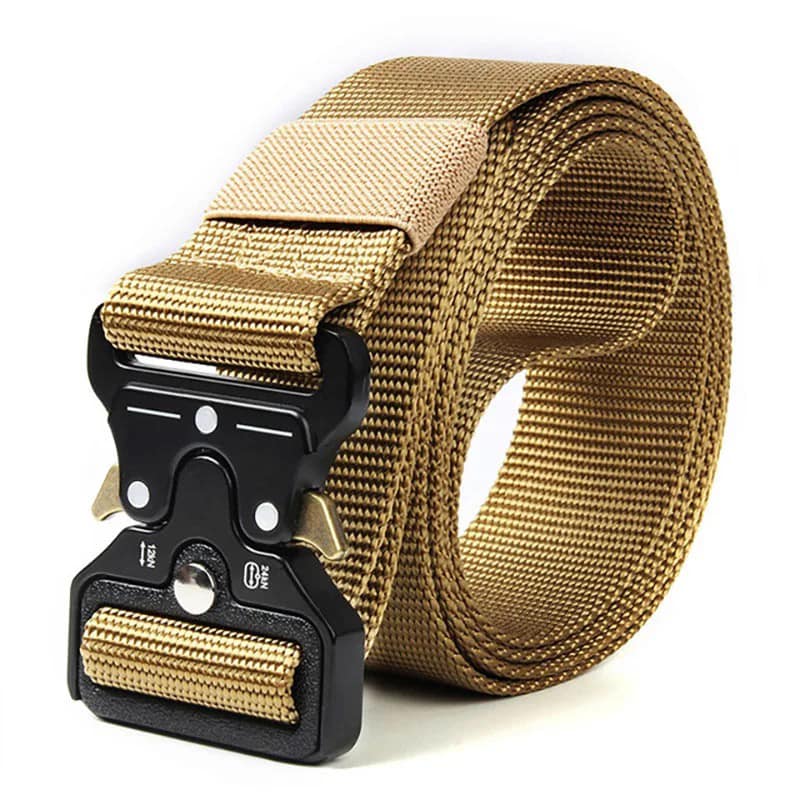 3.8cm Mens Tactical Belt Nylon Outdoor Sports Leisure Fabric Belt