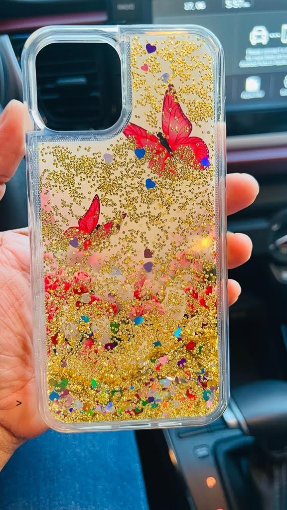 1011 Liquid glitter case  - IPHONE >