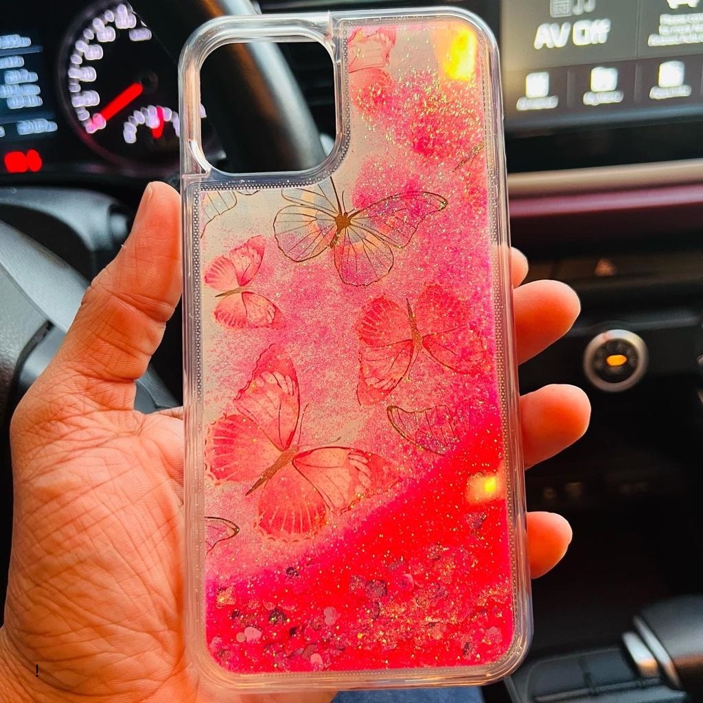 1018 Liquid glitter case  - IPHONE !