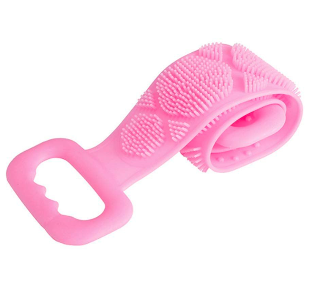 Silicone Body Scrubber Body Brush Belt Silicone Bath Body Brush Silicone Bath Towels,Back Massage Bath Brush