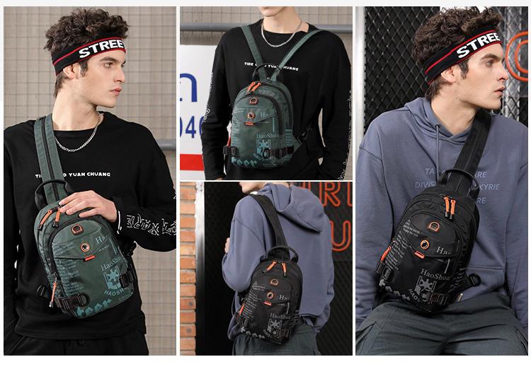 Small Backpack Shoulder Cross Body Bag Military Nylon Sling Chest Rucksack Bag